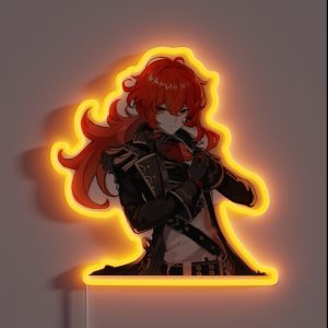Diluc Genshin Impact RGB Neon Sign Diluc Genshin Impact RGB Neon Sign