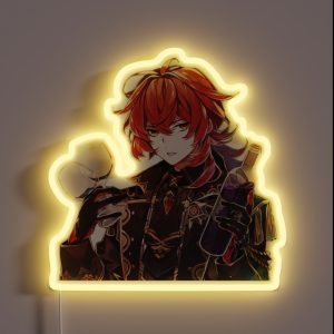 Diluc Genshin Impact RGB Neon Sign