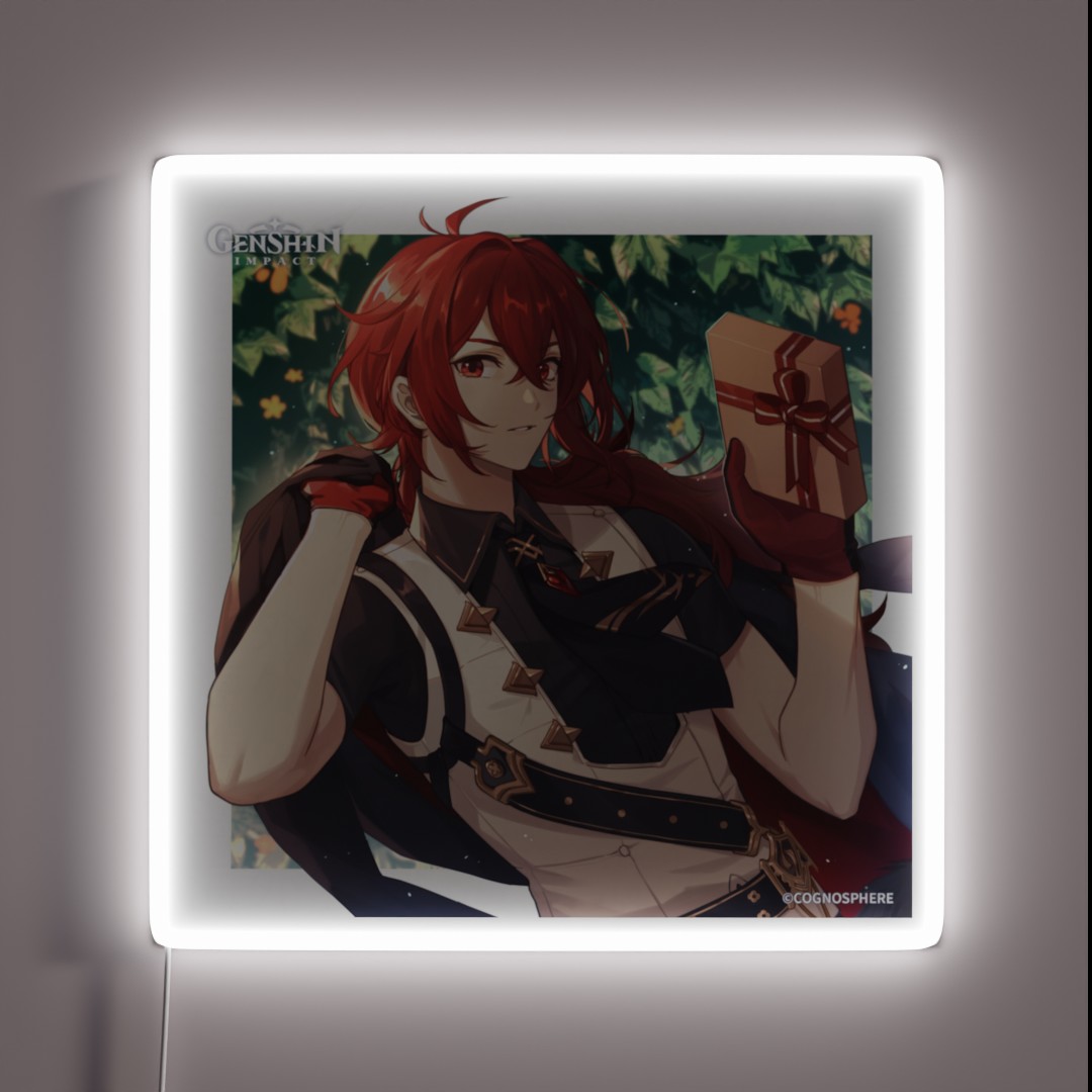 Diluc Genshin Impact RGB Neon Sign Diluc Genshin Impact RGB Neon Sign