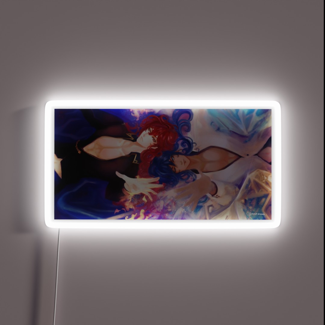 Diluc Kaeya Brothers RGB Neon Sign Diluc Kaeya Brothers RGB Neon Sign