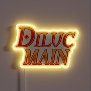 DILUC MAIN Genshin Impact RGB Neon Sign DILUC MAIN Genshin Impact RGB Neon Sign