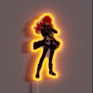 Diluc Ragnvindr Minimalist Ver RGB Neon Sign Diluc Ragnvindr Minimalist Ver RGB Neon Sign