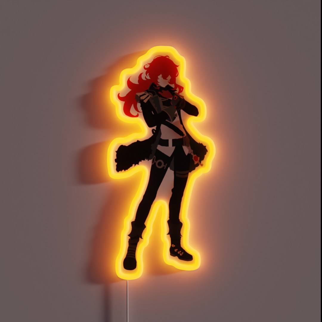 Diluc Ragnvindr Minimalist Ver RGB Neon Sign Diluc Ragnvindr Minimalist Ver RGB Neon Sign