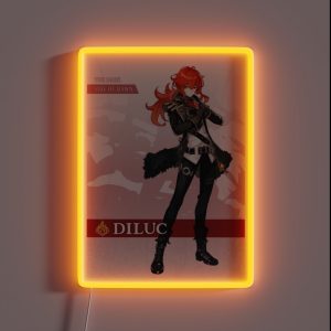 Diluc RGB Neon Sign Diluc RGB Neon Sign