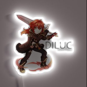 Diluc RGB Neon Sign Diluc RGB Neon Sign