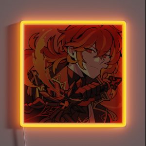 Diluc RGB Neon Sign Diluc RGB Neon Sign
