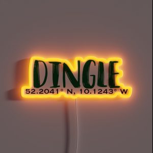 Dingle Coordinates RGB Neon Sign
