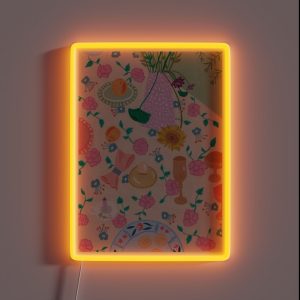 Dining Table Still Life RGB Neon Sign