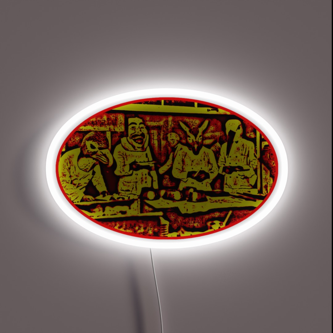 Dinner Is Served RGB Neon Sign Dinner Is Served RGB Neon Sign