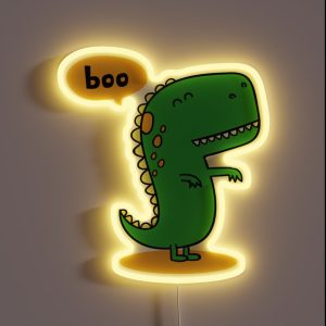 Dinosaur Of Disapproval RGB Neon Sign