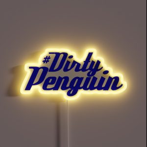 Dirty Penguin RGB Neon Sign