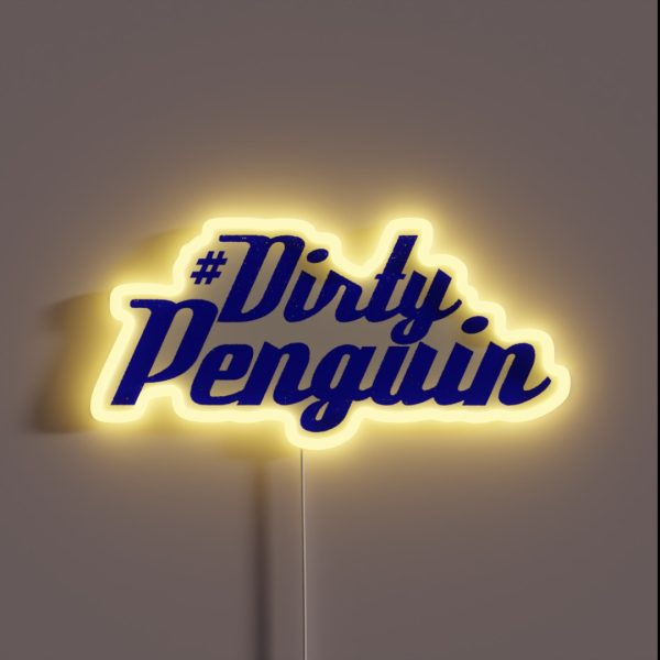 Dirty Penguin RGB Neon Sign