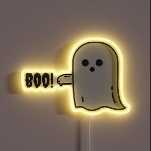 Disapproving Lame Ghost RGB Neon Sign