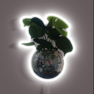 Disco Ball Plant RGB Neon Sign Disco Ball Plant RGB Neon Sign