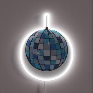 Disco Ball RGB Neon Sign