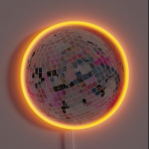 Disco Ball RGB Neon Sign