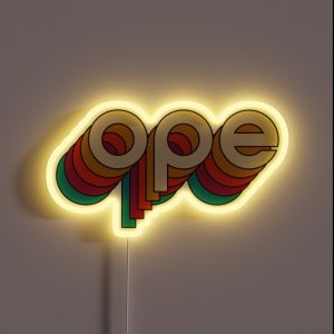 Disco Ope RGB Neon Sign