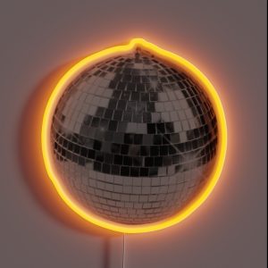 Discoball RGB Neon Sign