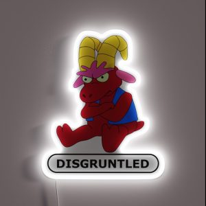 Disgruntled Goat RGB Neon Sign