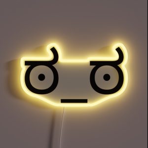 Dissaproval Face RGB Neon Sign Dissaproval Face RGB Neon Sign