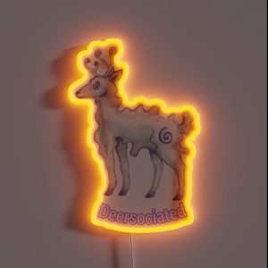 Dissociated Deer RGB Neon Sign