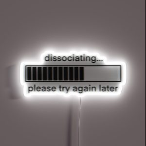 Dissociating Loading Bar RGB Neon Sign