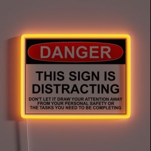 DISTRACTING SIGN RGB Neon Sign DISTRACTING SIGN RGB Neon Sign