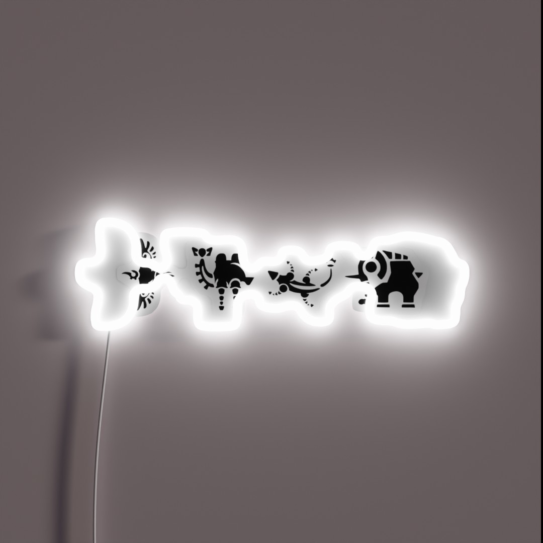 Divine Beasts Loading Screen Subtle BOTW RGB Neon Sign Divine Beasts Loading Screen Subtle BOTW RGB Neon Sign