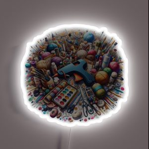 DIY And Crafts And Hobbies Like Paint Glue And Scissors RGB Neon Sign
