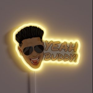 Dj Pauly D Yeah Buddy Jersey Shore RGB Neon Sign Dj Pauly D Yeah Buddy Jersey Shore RGB Neon Sign
