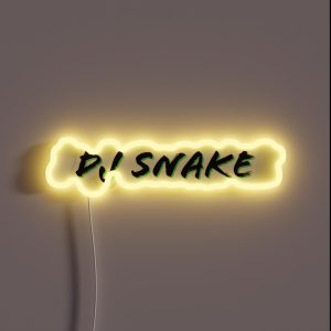 DJ Snake Logo Green And Black RGB Neon Sign