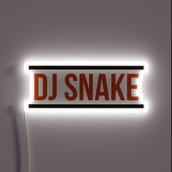 DJ SNAKE Logo Red RGB Neon Sign