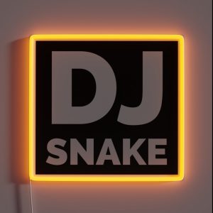 DJ Snake Logo RGB Neon Sign