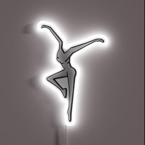 DMB Silver Fire Dancer RGB Neon Sign