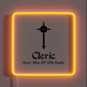 Dnd Cleric RGB Neon Sign Dnd Cleric RGB Neon Sign