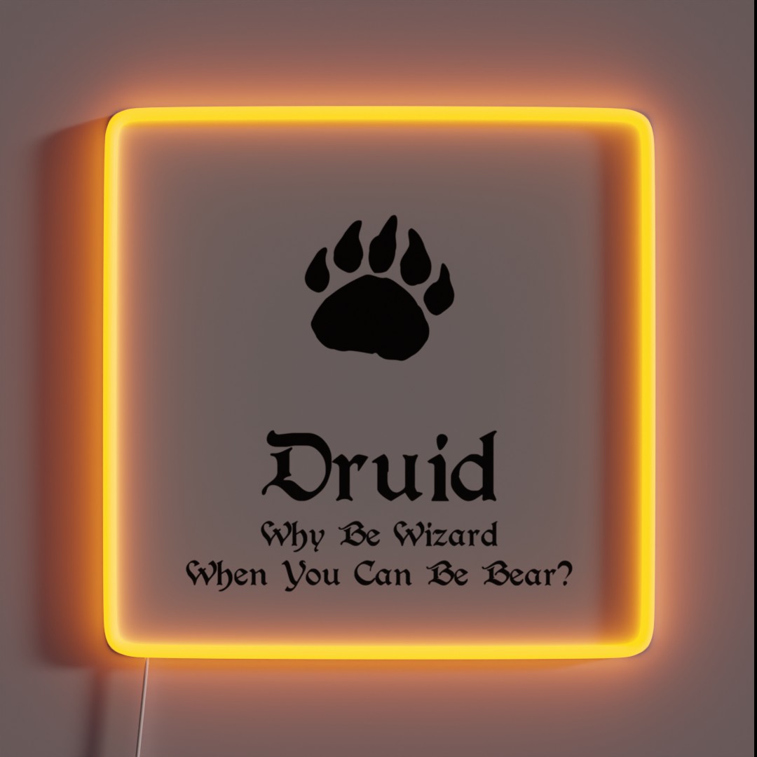 Dnd Druid RGB Neon Sign Dnd Druid RGB Neon Sign