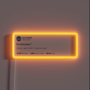 Do Ants Poop Cardi B Tweet RGB Neon Sign Do Ants Poop Cardi B Tweet RGB Neon Sign