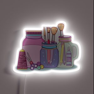 Do It Yourself Crafts Concept RGB Neon Sign