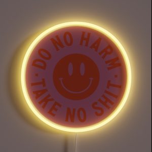 Do No Harm Take No Shit RGB Neon Sign