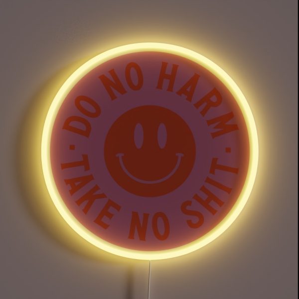 Do No Harm Take No Shit RGB Neon Sign