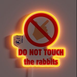 Do Not Touch RGB Neon Sign