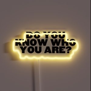 Do You Know Who You Are RGB Neon Sign