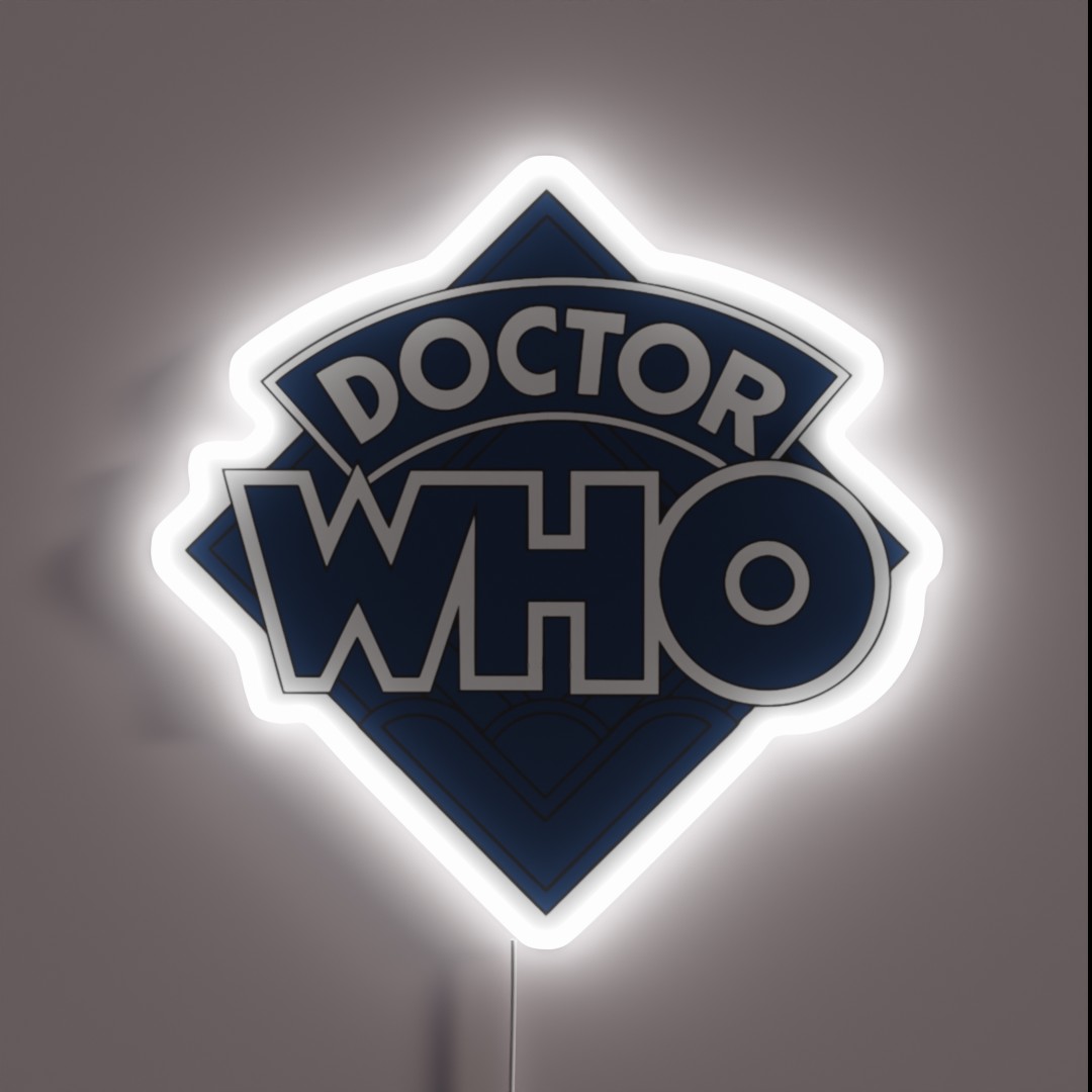 Doctor W Logo Classic Classic RGB Neon Sign Doctor W Logo Classic Classic RGB Neon Sign