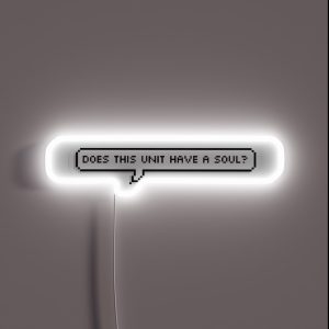 Does This Unit Have A Soul Legion Mass Effect Single RGB Neon Sign