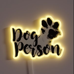 Dog Person RGB Neon Sign