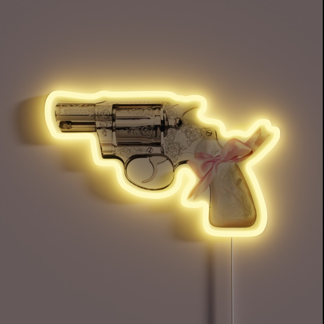 Dollette Gun RGB Neon Sign Dollette Gun RGB Neon Sign
