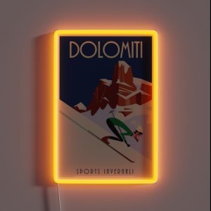 Dolomites Poster RGB Neon Sign Dolomites Poster RGB Neon Sign