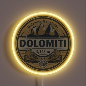 Dolomites RGB Neon Sign