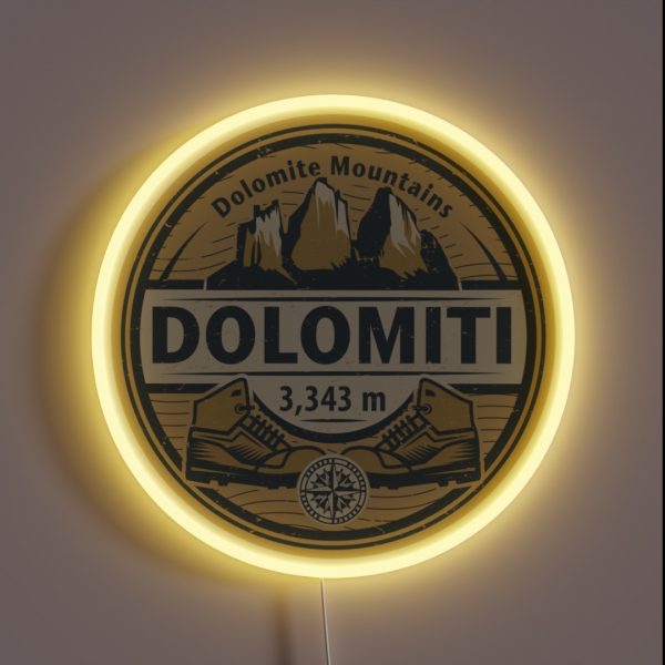 Dolomites RGB Neon Sign