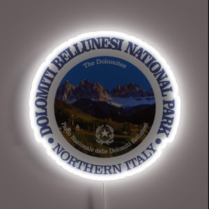 Dolomiti Bellunesi National Park NP RGB Neon Sign Dolomiti Bellunesi National Park NP RGB Neon Sign